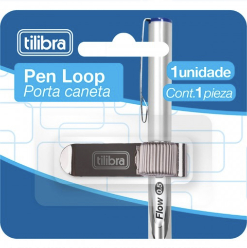 Clip Porta Caneta Prata - Tilibra