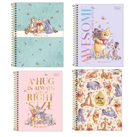 Caderno Colegial Pooh 10MT - Tilibra