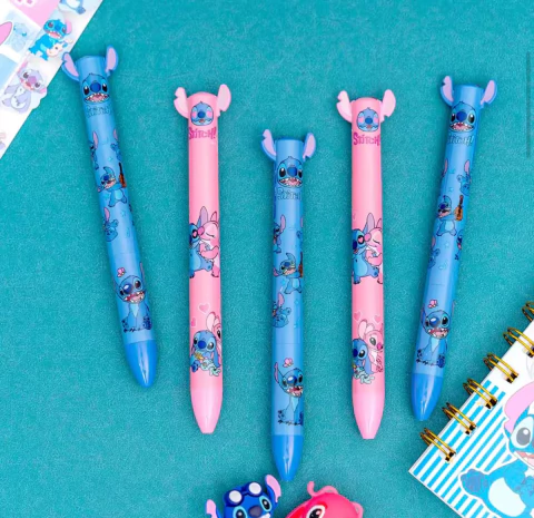 Caneta Bicolor Stitch - Importados - comprar online