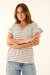 Remera Angie con voladitos modal soft rayado - presencia