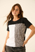 Remera Combi Print Algodon