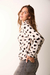 Polera Moscú lanilla print con botones en manga - comprar online