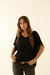 Blusa London Lino con detalle en cuello - presencia
