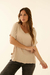 Blusa London Lino con detalle en cuello