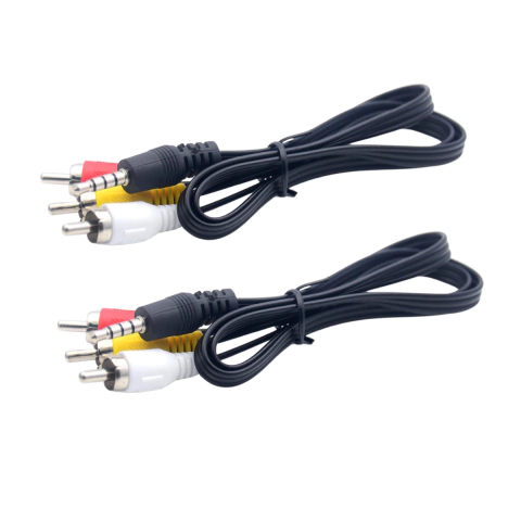 Cable Adaptador De Audio 3,5mm Auxiliar A 3 Rca 1.5 Metros - comprar online