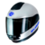 Casco Para Motos Con Visor Anti-crash Cid Integral Splendor Blanco Con Azul - comprar online