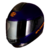 Casco Para Motos Con Visor Anti-crash Cid Integral Splendor Violeta Con Naranja - comprar online