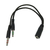 AC-3.5A2 // CABLE ADAPTADOR MINIPLUG HEMBRA A 2 MINIPLUG MACHO PARA PC