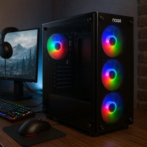 8608 RGB // GABINETE GAMER LED RGB COOLERS - comprar online