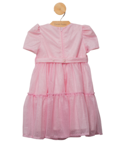 Vestido Festa em Tule Rosa Claro - comprar online