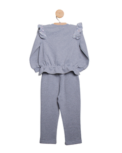 Conjunto com Blusa Manga Longa Bordada Pérolas na internet