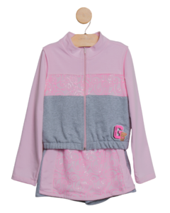 Conjunto com Jaqueta com Tule Paetê