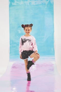 Conjunto de Blusa com Short em Paetê