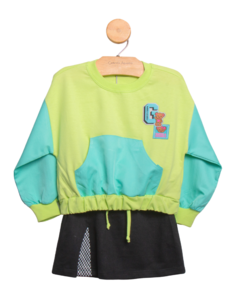 Conjunto de Blusa Bicolor na internet
