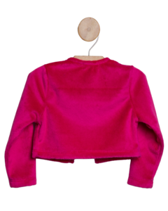 Casaquinho Em Pelo Teddy Bordado Pom Pom - comprar online