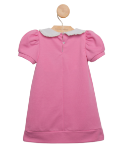 Vestido com gola bordada - comprar online