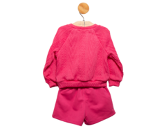 Conjunto de Blusa em Tricô e Short em Moletinho - comprar online
