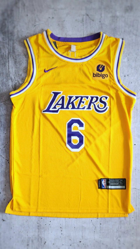 [Camiseta Importada] Angeles LAKERS LEBRON JAMES Amarilla (6)
