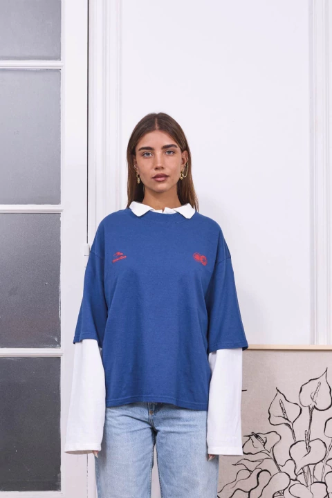 REMERA AZUL - COOL MOOD - comprar online