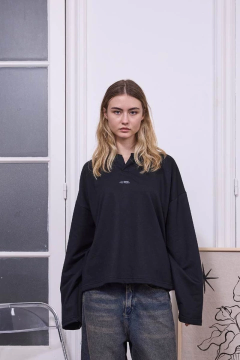 BUZO POLO NEGRO - ESSENTIAL - comprar online