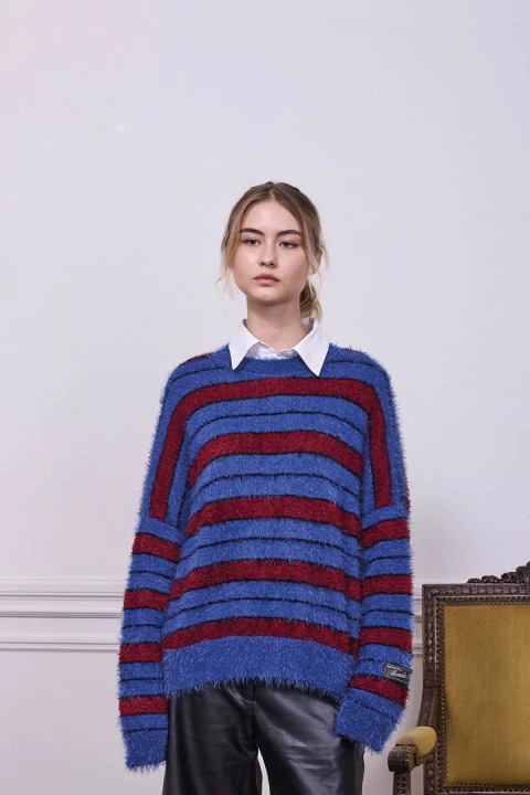 SWEATER STRIPES AZUL - COZY - comprar online
