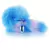 KIT PLUG P RABO DE RAPOSA AZUL COM ROSA - loja online