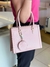 BOLSA MEDIA BELLA PAULLA ESTRUTURADA LATERAL QUADRADA COM PORTA NIQUEL REDONDO - ROSA - comprar online