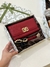 KIT PRESENTEAVEL TRES PEÇAS CARTEIRA BOLSA COM PRESILHA LUXO E RELOGIO - VERMELHO