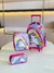 Kit Mochila com Rodinhas + Lancheira + Estojo – Unicórnio Yepp Kids