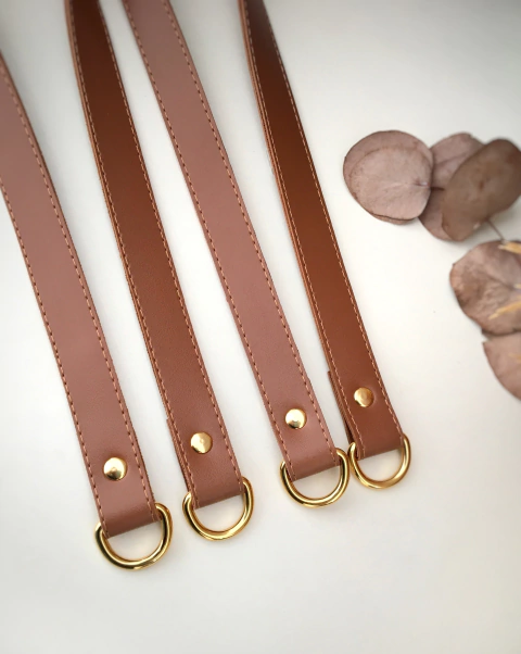 Alça para Bolsa 60cm com pesponto (Par)