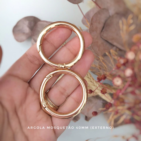 Argola Mosquetão 40mm (PAR)