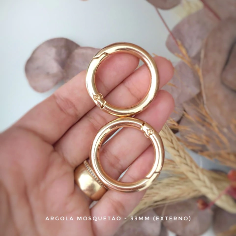 Argola Mosquetão 33mm (PAR)