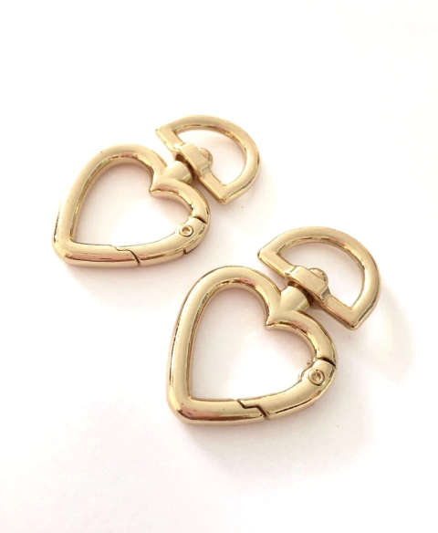 Mosquetão Coração ( par )