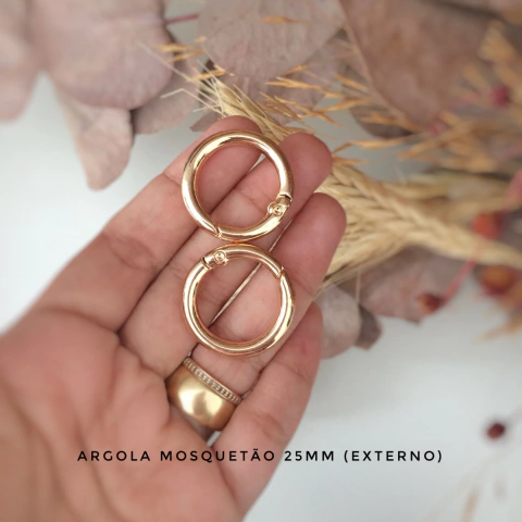 Argola Mosquetão 25mm (PAR)