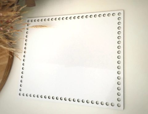 Base em MDF para Crochê 25cm x 30cm (Bandeja)