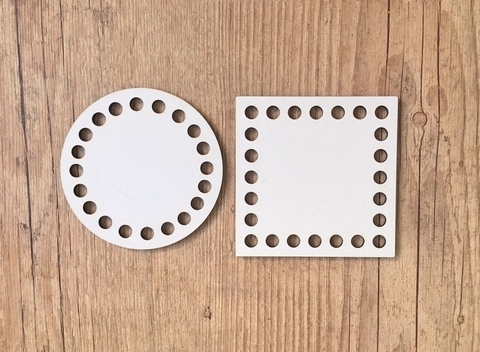 Base MDF para Crochê - 12cm