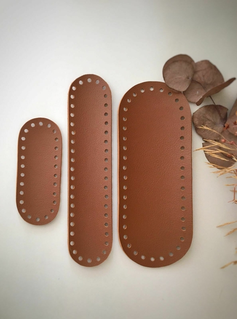 Fundo Oval Bolsa de Crochê