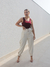 Calça Feminina Luísa Modelagem Cargo com Cinto Encapado - comprar online