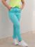 Calça Feminina em Alfaiataria Emily Azul Frente 1 