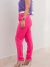 Calça Feminina em Alfaiataria Emily Pink Verso 