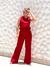 Calça Pantalona Feminina Késia Tecido Marrant de Alfaiataria