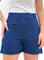Short Feminino Maya Alongado Corte de Alfaiataria - loja online