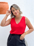 Regata Feminina Ana Elise em Tecido Crepe com Alças Largas - comprar online