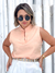 Regata Feminina Paola Alfaiataria de Marrant com Decote - Natana Stinguel