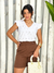Short Feminino Maya Alongado Corte de Alfaiataria - Natana Stinguel