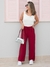 Calça Feminina Pantalona July Tecido Duna com Elástico na Cintura
