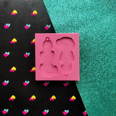 Silhueta Mulher de Costas