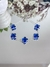 Pulseira Trevo Mk Azul 5 Pedras - Prata 925 - comprar online