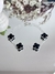 Pulseira Trevo Mk Preto 4 Pedras - Prata 925 na internet