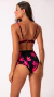 CALCINHA BIQUÍNI HOT PANTS CAVADA | PINK LEAVES - comprar online